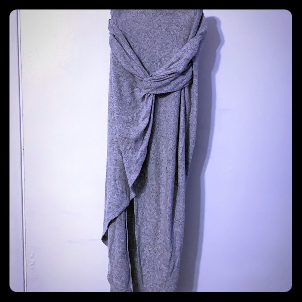Long grey skirt